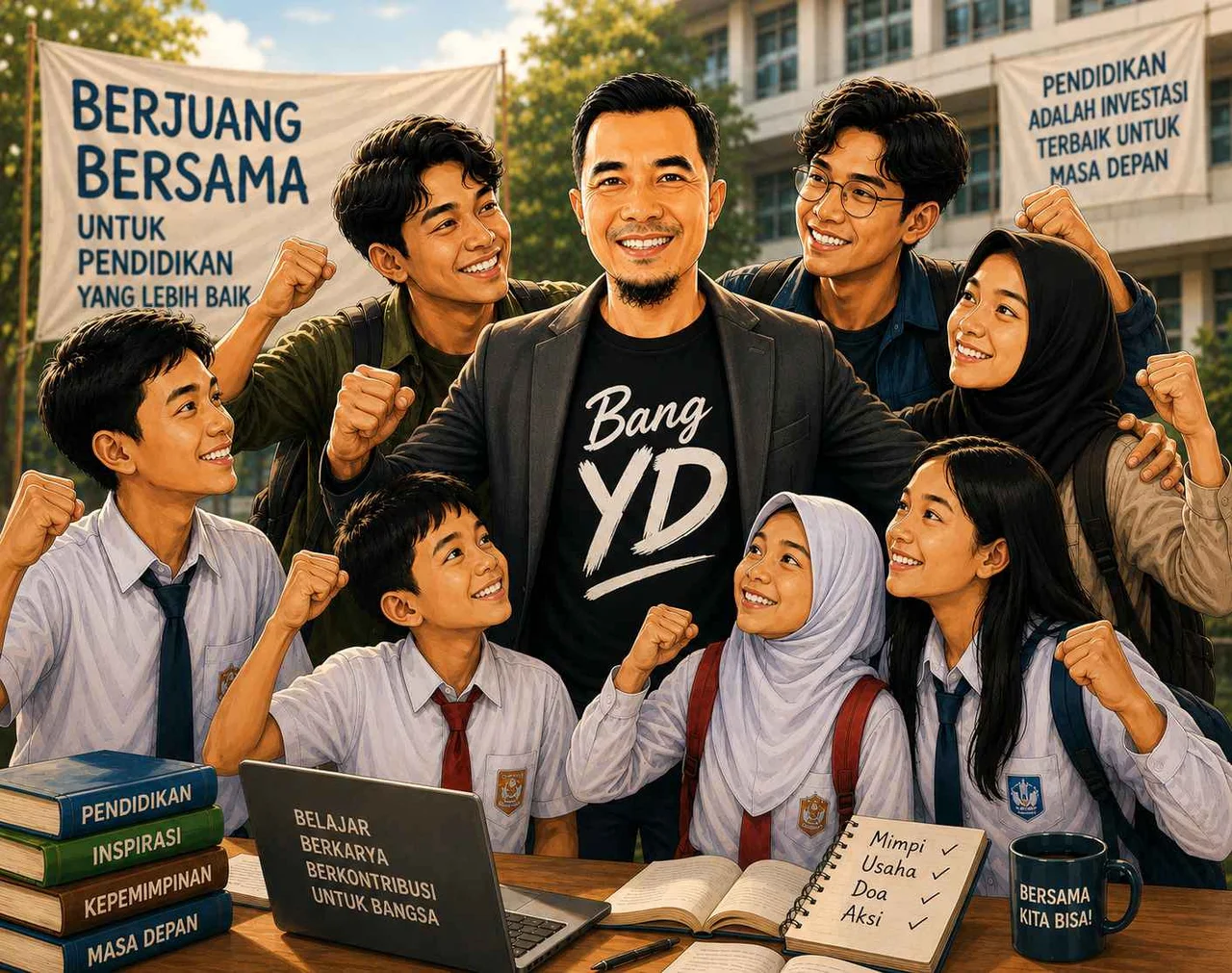 Peduli Dunia Pendidikan, Yusman Dawolo Tak Henti Salurkan Beasiswa
